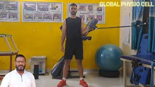 Strengthening Shoulder using resistance band physiocell [upl. by Oirretno]