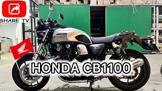 MODERN CLASSIC HONDA CB1100 on an ARROW Full Exhaust SYSTEM sharetvph [upl. by Oiramel]