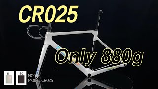 CR025 Road Racing Frame with White Chameleon ColorampTideace Decals Paint [upl. by Francyne]