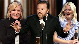 Ricky Gervais Reflects on his Golden Globe Speeches [upl. by Adnirb948]