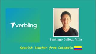 Verbling  Santiago Gallego Villa  Spanish teacher [upl. by Adlesirhc]