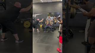 495 lb Bench Press fail 😳😢😫 shorts viralvideo gym [upl. by Glovsky224]