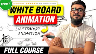 Best Low Competitive Skill on Fiverr  WhiteBoard Animation Complete Course 2024 [upl. by Barney567]