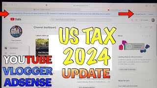 Us Tax Expired  Resubmit Tax Info on Adsense  Tagalog Tutorial  2024 Update [upl. by Akirdnuhs]