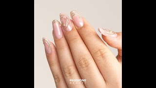 Chrome Gold  3D Nails [upl. by Aciruam]