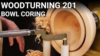 Woodturning 201  Video 4  Bowl Coring with the Oneway Easy Core [upl. by Enilasor898]