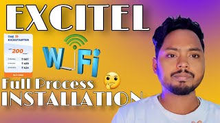 EXCITEL FIBER BROADBAND FULL INSTALLATION Process 200 excitel membership experience [upl. by Hoashis]