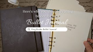 Heres why you should try a ring binder for your bullet journal [upl. by Anyar]