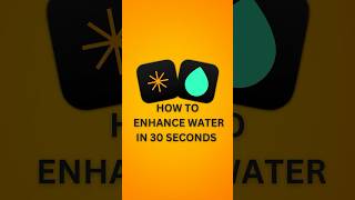 ENHANCE WATER in Luminar NEO Only 30 seconds ⏱️ [upl. by Sidras]