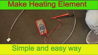 How to make Heating Element DIY Nichrome wire heating coil [upl. by Adiaz664]