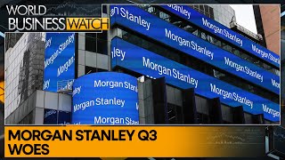 Morgan Stanleys Q3 profit hit by CEO succession delays  World Business Watch  WION [upl. by Ojillib118]