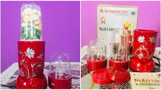 Wonderchef NutriBlend Unboxing and Demo  Wonderchef NutriBlend 400 Watts Mixer Grinder [upl. by Eppesiug]