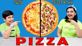 PIZZA TWIN TELEPATHY  Aayu vs Pihu Family Challenge  Aayu and Pihu Show [upl. by Rather342]