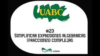 Simplificar expresiones algebraicas fracciones complejas [upl. by Rhodes]