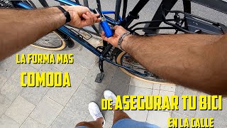 El mejor candado para bicicleta  Con este truco irás cómodo y seguro al aparcarla en la calle [upl. by Creighton742]