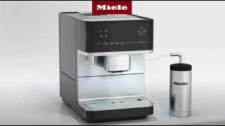 Coffee machine CM6  Setting the water hardness level I Miele [upl. by Nyahs]