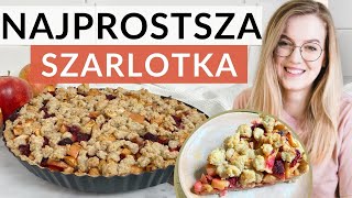 Najprostsza SZARLOTKA  Proste wegańskie ciasto z jabłkami [upl. by Normi555]