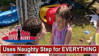 Mum Uses Naughty Step For EVERYTHING  Supernanny [upl. by Leinahtan]