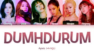 Apink에이핑크  Dumhdurum 덤더럼 Lyrics Color Coded Lyrics HanRomEng가사 [upl. by Kavanaugh]