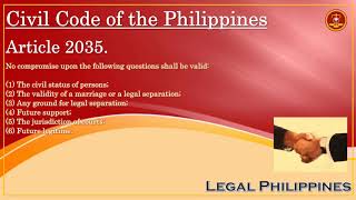 Civil Code of the Philippines Article 2035 [upl. by Arim]