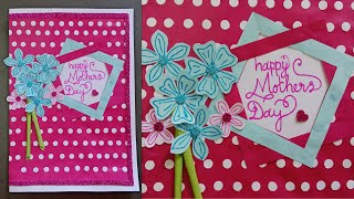 Diy Easy Mothers day card Happy Mothers day greeting card [upl. by Eilzel811]