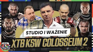 KHALIDOV – ASKHAM PUDZIAN – SZPILKA I INNI OKO W OKO – STUDIO I WAŻENIE PRZED XTB KSW COLOSSEUM 2 [upl. by Haida]