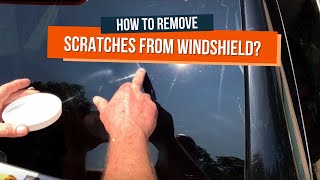 🚗💨 How To Remove Scratches From Windshield 🧽🚿 [upl. by Oira]