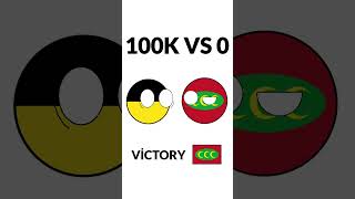 Most impressible battles in history  countryballs shorts geography [upl. by Zednanref]