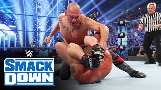 Cain Velasquez brings the fight to Brock Lesnar SmackDown Oct 4 2019 [upl. by Mahgem]