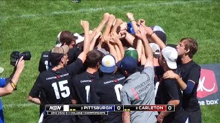 Pittsburgh vs Carleton  2012 USAU College Championships  Mens Semifinal [upl. by Nadeen]