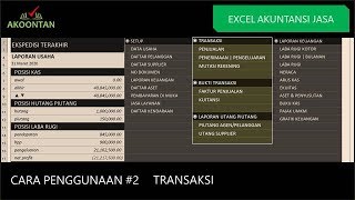 Excel Akuntansi Jasa Ekspedisi 2  Pencatatan Transaksi [upl. by Aitnuahs485]