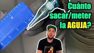 Cuánto sacar la aguja para tatuar Profundidad de la aguja tatuando Simple y al grano [upl. by Woods]