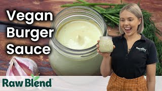 How to make Vegan Burger Sauce in a Vitamix Blender  Recipe Video [upl. by Cob]