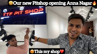 🤩Our new PitShop Opening in Anna Nagar🔥 This My Shop❤️ Aj Squad  Ajees [upl. by Oeak]