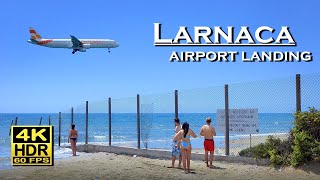 Larnaca airport landing  Cyprus in 4K 60fps HDR UHD Dolby Atmos 💖 The best places 👀 [upl. by Ynnavoeg928]