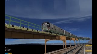 OpenBVE HD NYC Subway R142A 5 Shuttle Train WIP Between Eastchester  Dyre Avenue amp 180th Street [upl. by Jacqueline453]