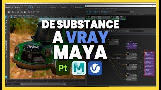 De Substance Painter a Maya Vray  UDIMS [upl. by Nwadahs168]