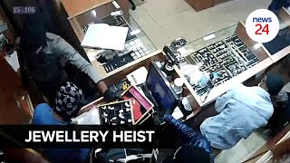 WATCH  Gang robs Lenasia jewellery store [upl. by Merell216]