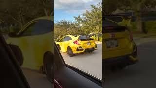 Modded Honda Civic fypシ゚viral pikachu hondacivic honda viralvideo yellow cars [upl. by Ajim714]