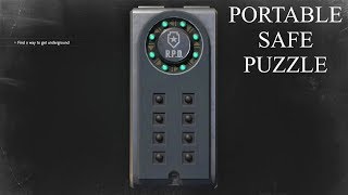 Resident Evil 2 Remake Portable Safe Puzzle  Missing Key Location Safety Deposit Room [upl. by Rustin]