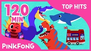 The Best Songs of April 2017  Spinosaurus VS TRex  Compilation  Pinkfong Songs for Children [upl. by Hareema]