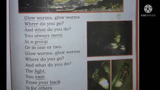 Glow worms 2nd std english poem [upl. by Alauqahs897]