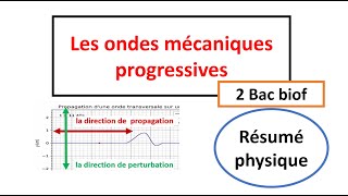 Les ondes mécaniques progressives 2 Bac biof PC SVT SM [upl. by Heydon]