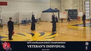 Australian Kendo Championships 2024 Veterans Individuals Sydney [upl. by Icart905]