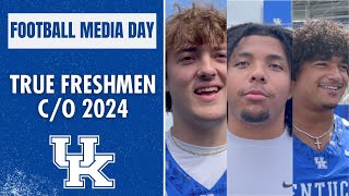 Class of 2024 freshman Media Day interviews  Kentucky FB [upl. by Towill]