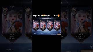 Top Global Layla Get Maniac mobilelegends mlbb layla [upl. by Maillw]