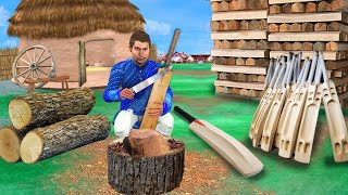 Wood Carving Wooden Cricket Bat Moral Stories Hindi Kahani Bedtime Stories Hindi Stories New Comedy [upl. by Fast472]