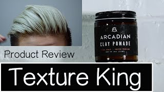 Arcadian Clay Pomade Honest Review 用後感  Texture King [upl. by Narat]