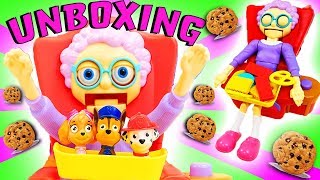 Greedy Granny Unboxing with Paw Patrol Skye Marshall amp Chase Learn Colors Numbers amp Counting [upl. by Henrik361]