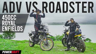 Guerrilla 450 vs Himalayan The 450cc Royal Enfield Battle  Detailed Comparison  PowerDrift [upl. by Engelhart717]